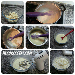 ganache de chocolate blanco paso a paso