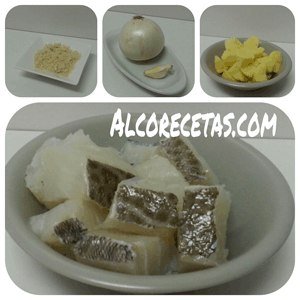 patatas con bacalao (ingredientes)