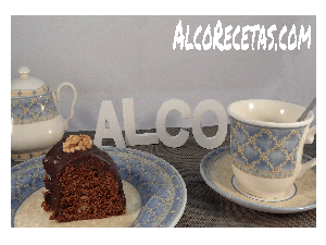 brownie de chocolate en microondas- corte