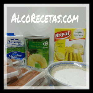 Tarta de piña (ingredientes)