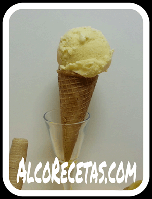 helado de melocotón