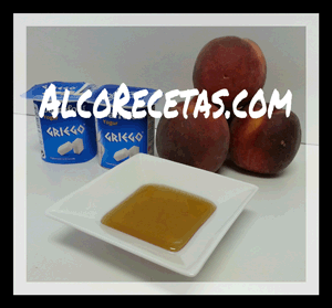 helado de melocotón