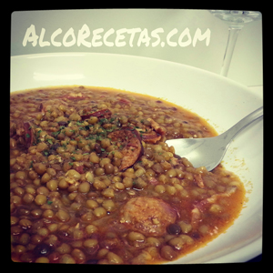 lentejas con chorizo
