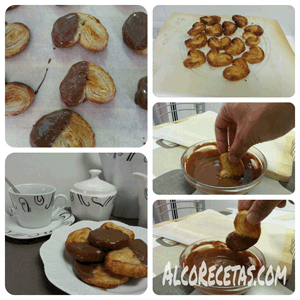 palmeras chocolate paso a paso